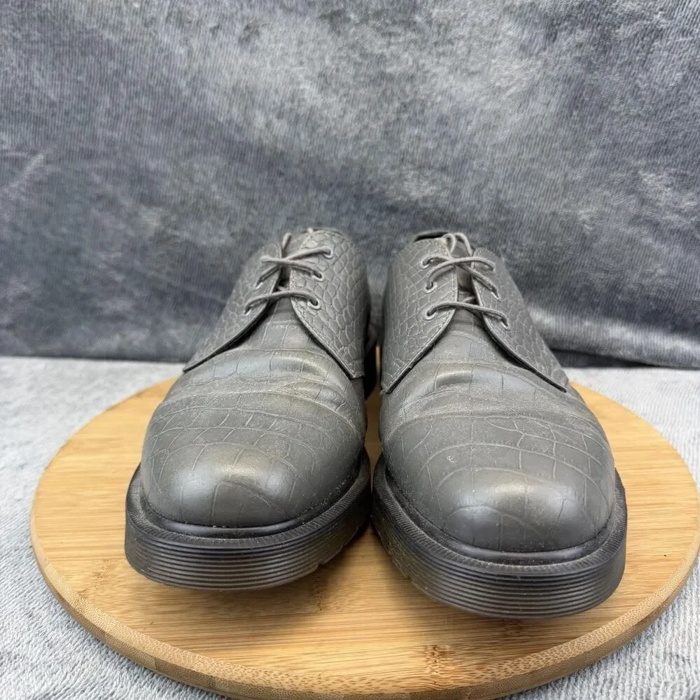 Dr. Martens Alligator Oxford Shoe Mens Size 11 Gray Leather Casual Sneaker 10078